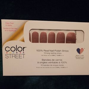 Color Street Sparkling Mauve  Nail Strips